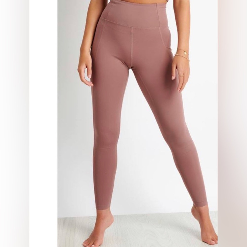 Girlfriend Collective Leggings Size Medium Rose Quartz Yoga Pants High Rise